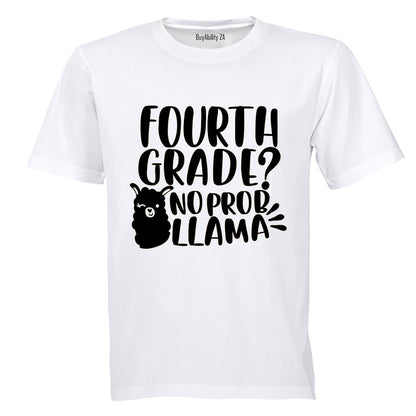 4th Grade - No Prob Llama - Kids T-Shirt