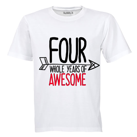 FOUR Whole Years of Awesome! - Kids T-Shirt