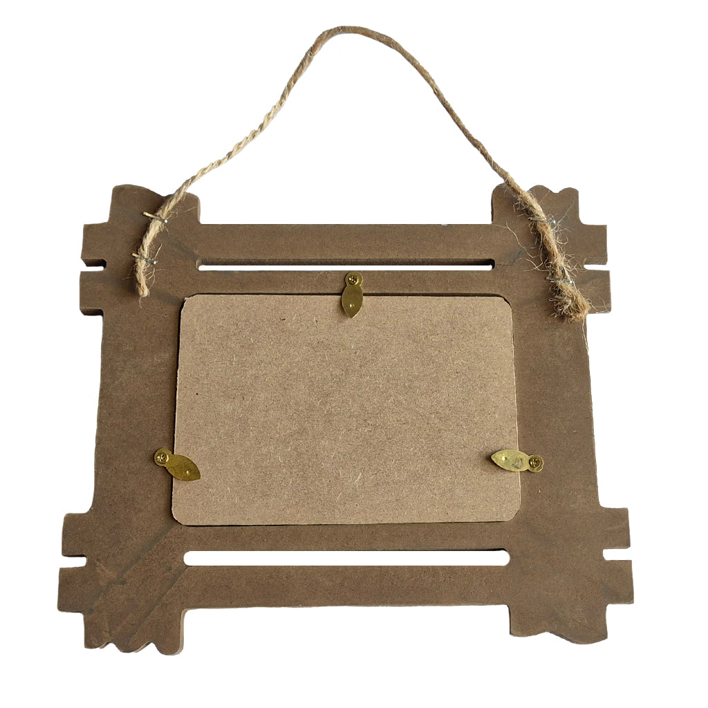 Wooden Nautical Photo Frame With Seahorse and Anchor