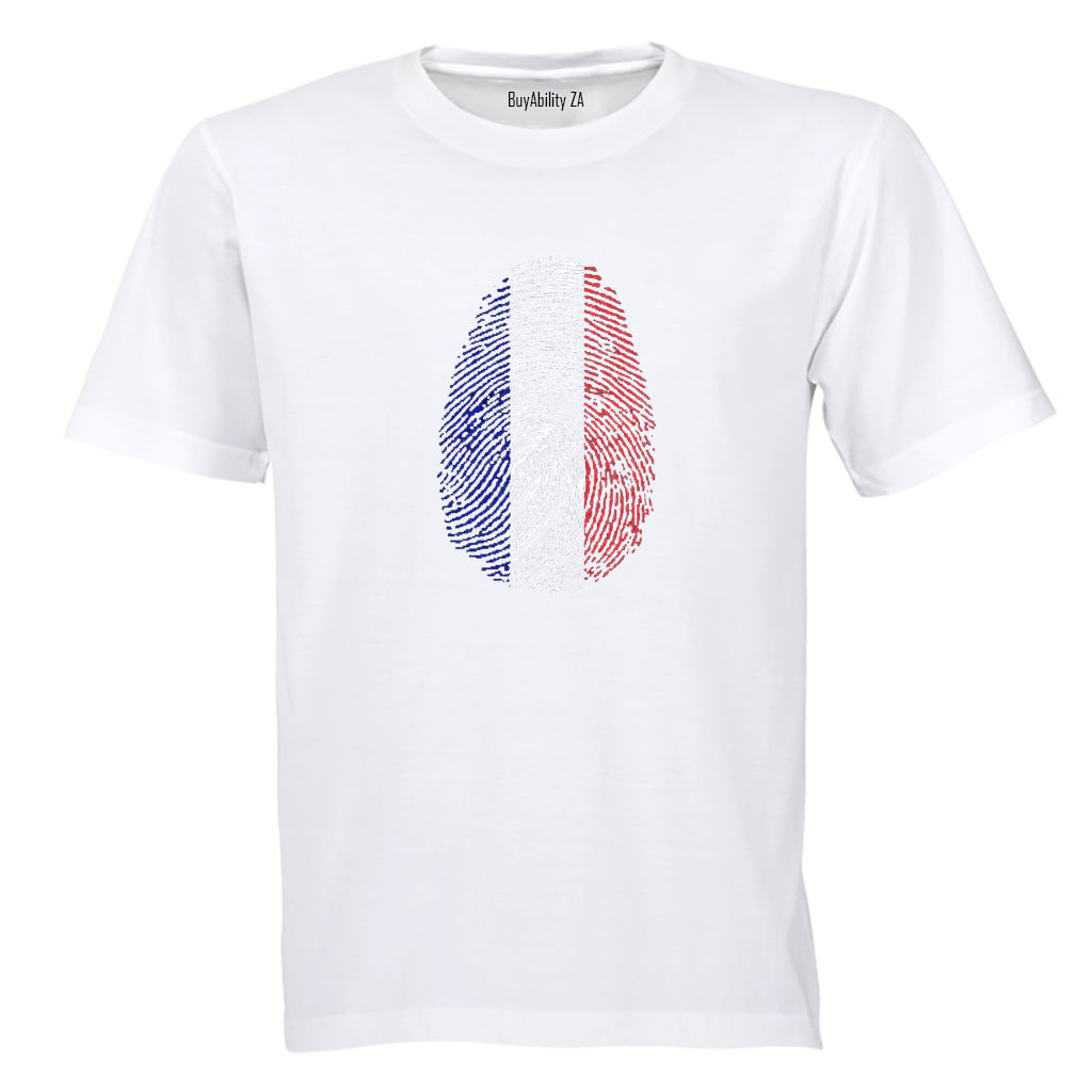 France Thumbprint - Adults - T-Shirt - BuyAbility South Africa