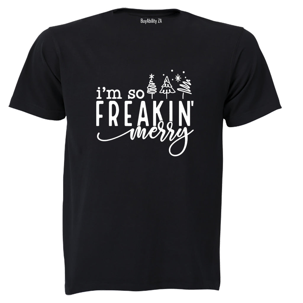 Freakin Merry - Christmas - Adults - T-Shirt
