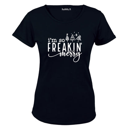 Freakin Merry - Christmas - Ladies - T-Shirt