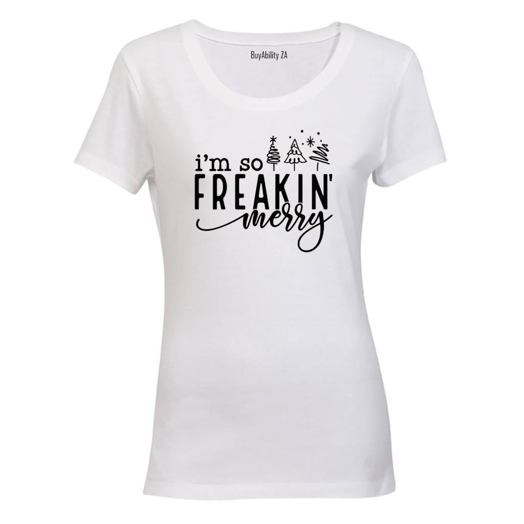 Freakin Merry - Christmas - Ladies - T-Shirt
