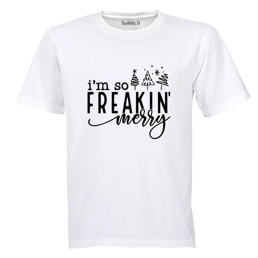 Freakin Merry - Christmas - Adults - T-Shirt