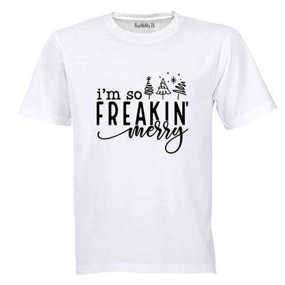 Freakin Merry - Christmas - Adults - T-Shirt