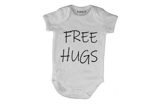 Free Hugs - Baby Grow - BuyAbility