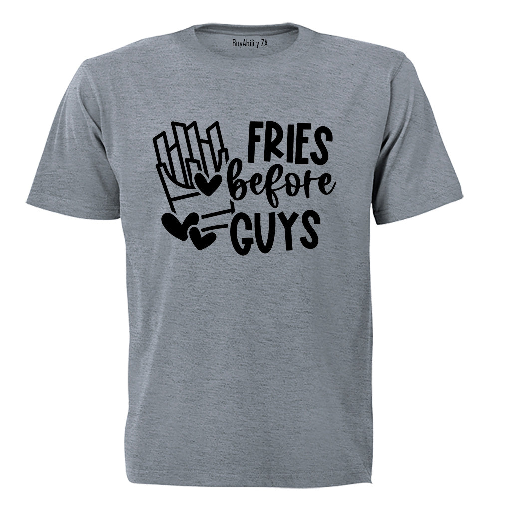 Fries Before Guys - Valentine - Kids T-Shirt