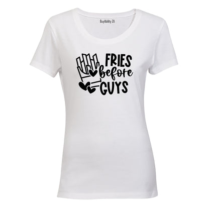 Fries Before Guys - Valentine - Ladies - T-Shirt
