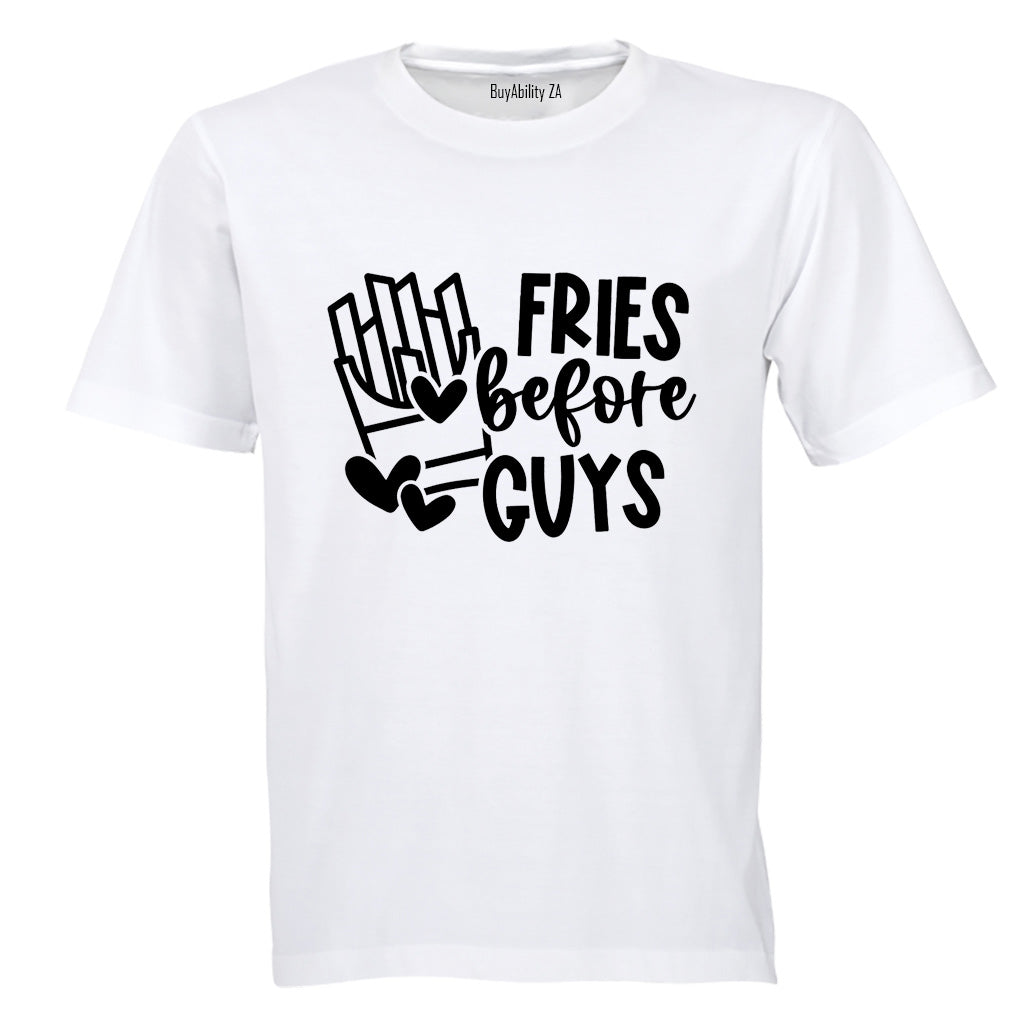 Fries Before Guys - Valentine - Kids T-Shirt