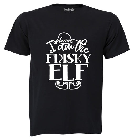 Frisky Elf - Christmas - Adults - T-Shirt