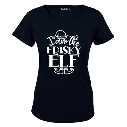 Frisky Elf - Christmas - Ladies - T-Shirt