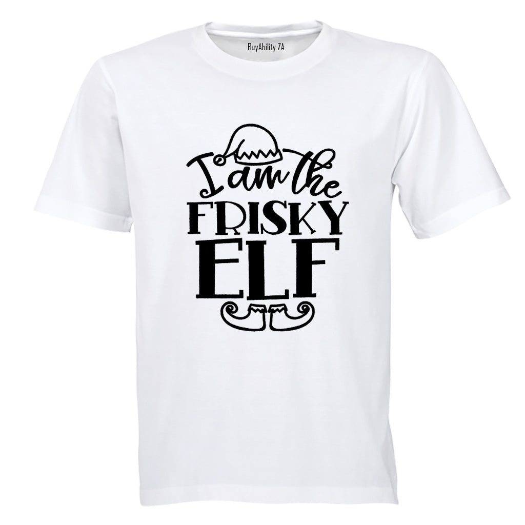 Frisky Elf - Christmas - Adults - T-Shirt