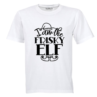 Frisky Elf - Christmas - Adults - T-Shirt