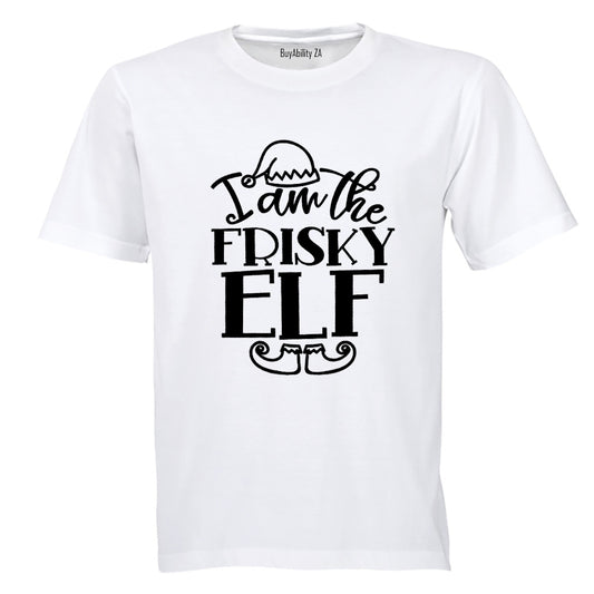 Frisky Elf - Christmas - Adults - T-Shirt