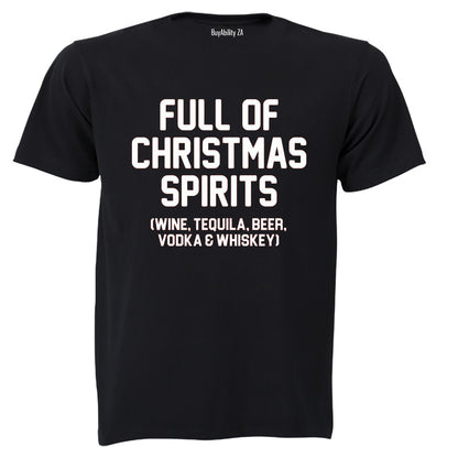 Full of Christmas Spirits - Adults - T-Shirt