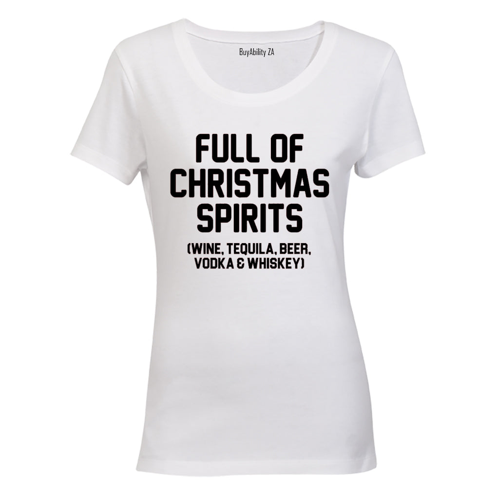 Full of Christmas Spirits - Ladies - T-Shirt
