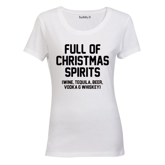 Full of Christmas Spirits - Ladies - T-Shirt