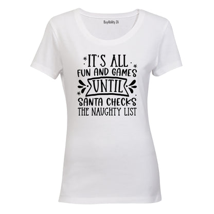 Fun and Games - Christmas - Ladies - T-Shirt