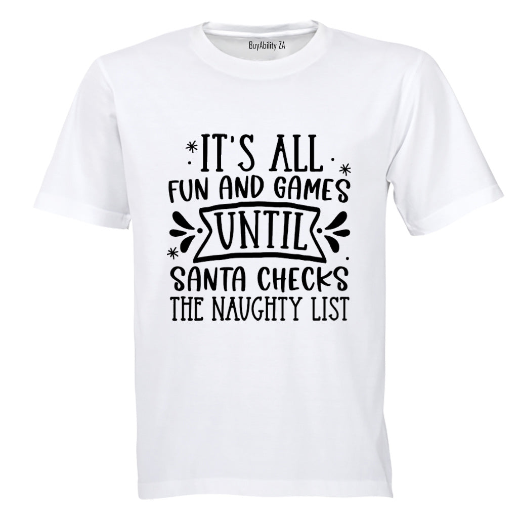 Fun and Games - Christmas - Adults - T-Shirt