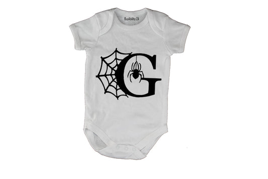 G - Halloween Spiderweb - Baby Grow