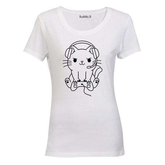 Gamer Cat - Ladies - T-Shirt