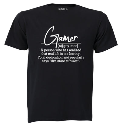 Gamer Definition - Adults - T-Shirt - BuyAbility South Africa
