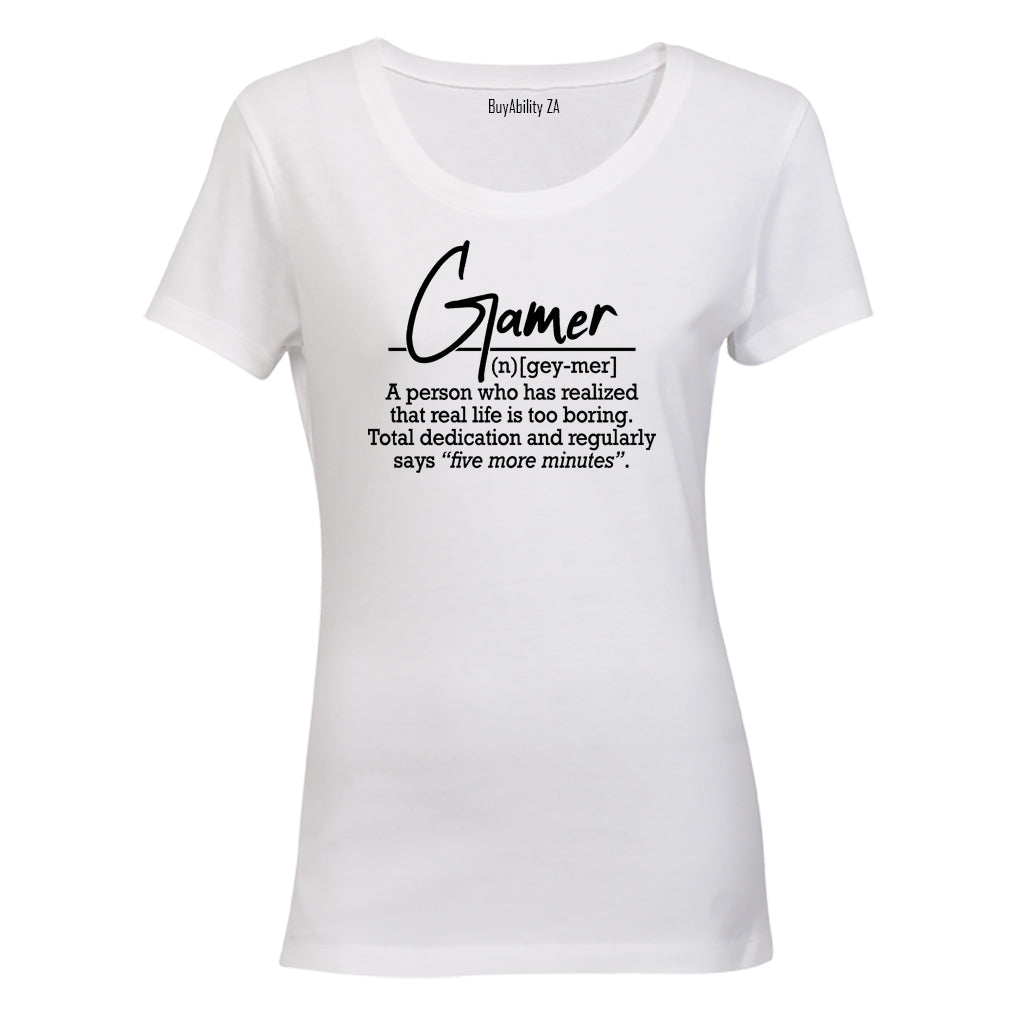 Gamer Definition - Ladies - T-Shirt - BuyAbility South Africa