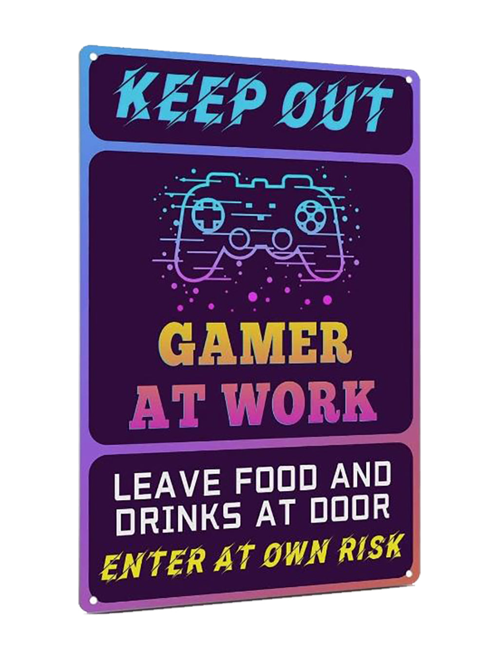 Keep Out - Gamer Retro Metal Sign