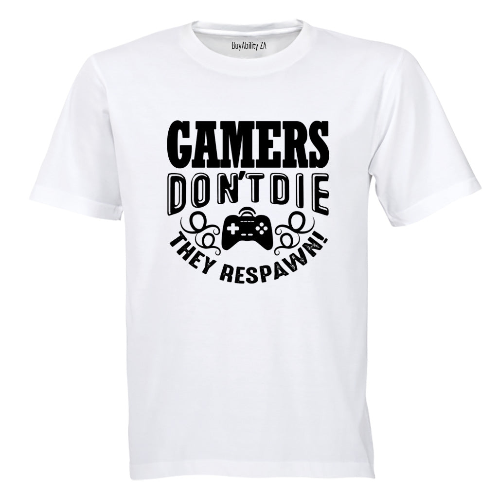 Gamers Don't Die - Kids T-Shirt - BuyAbility South Africa