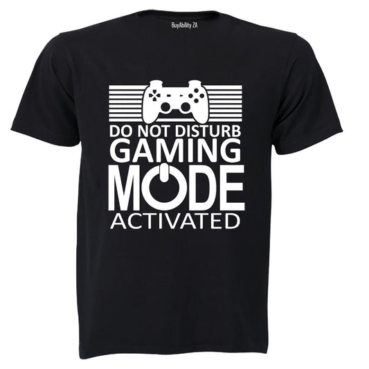 Gaming Mode - Activated - Adults - T-Shirt - BuyAbility