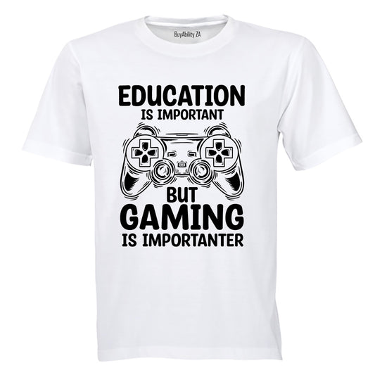 Gaming is Importanter - Adults - T-Shirt - BuyAbility South Africa
