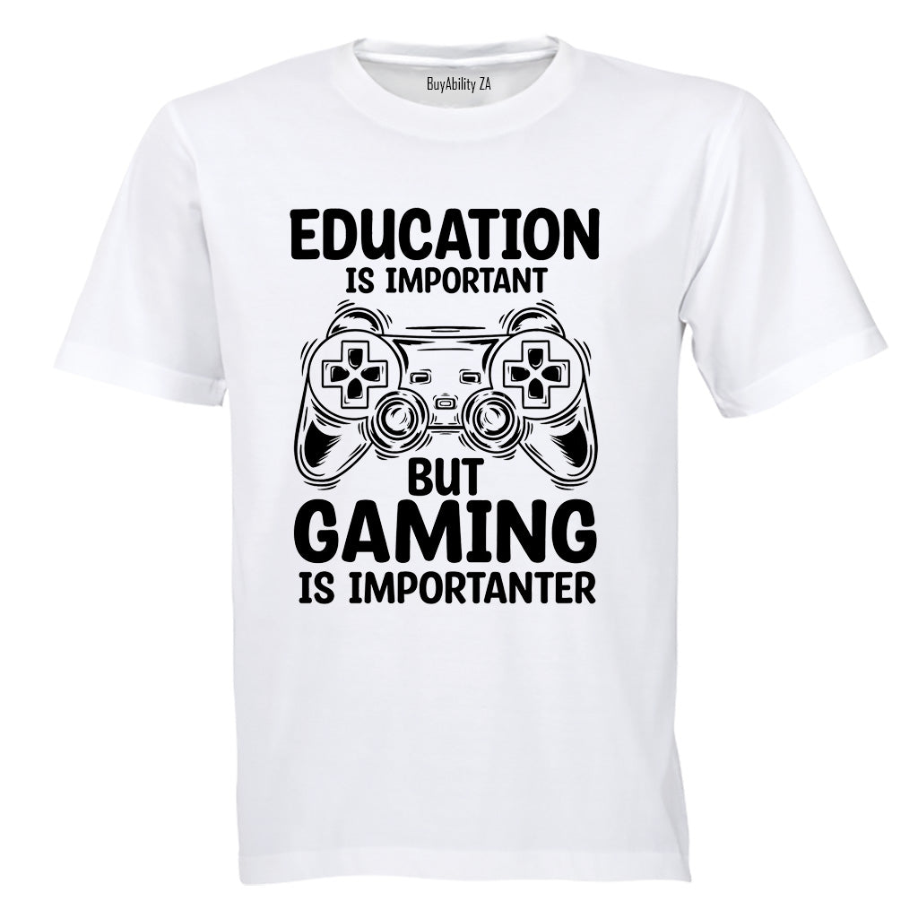 Gaming is Importanter - Kids T-Shirt - BuyAbility South Africa
