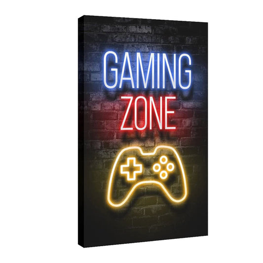 Gaming Zone - Canvas Wall Art Sign