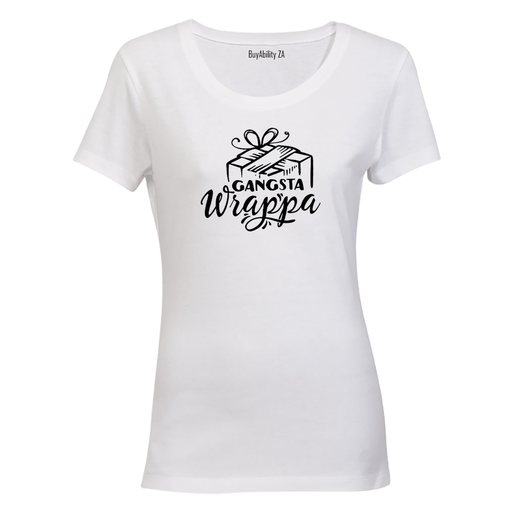 Gangsta Wrappa - Christmas - Ladies - T-Shirt