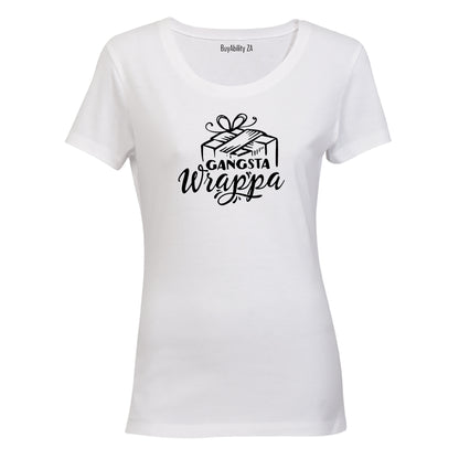 Gangsta Wrappa - Christmas - Ladies - T-Shirt