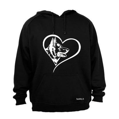 German Shepherd Heart - Hoodie