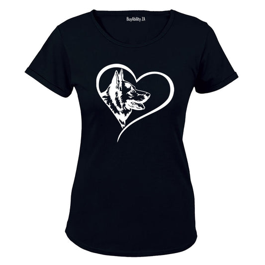 German Shepherd Heart - Ladies - T-Shirt