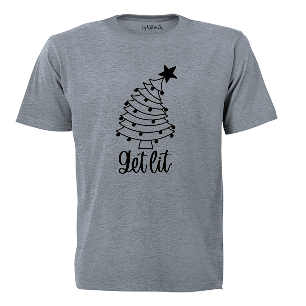 Get Lit - Christmas Tree - Adults - T-Shirt