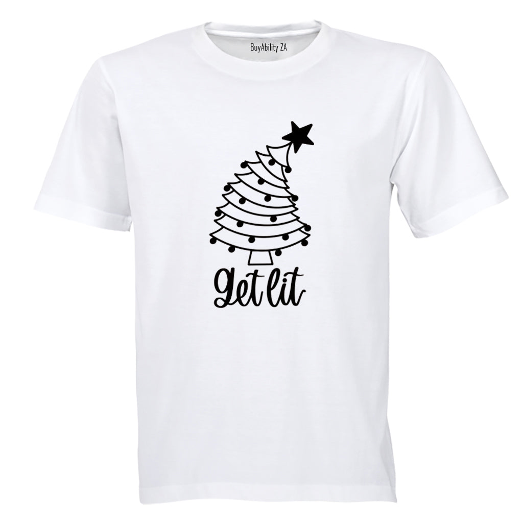 Get Lit - Christmas Tree - Adults - T-Shirt