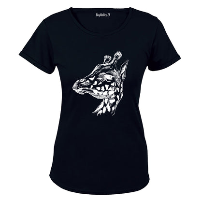 Giraffe Sketch - Ladies - T-Shirt