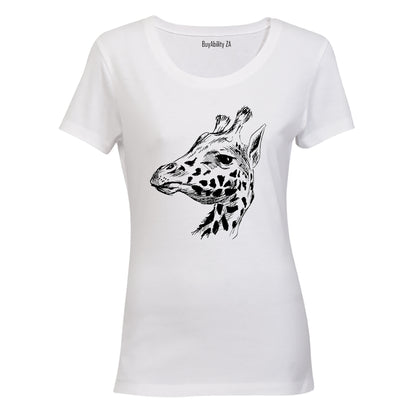 Giraffe Sketch - Ladies - T-Shirt