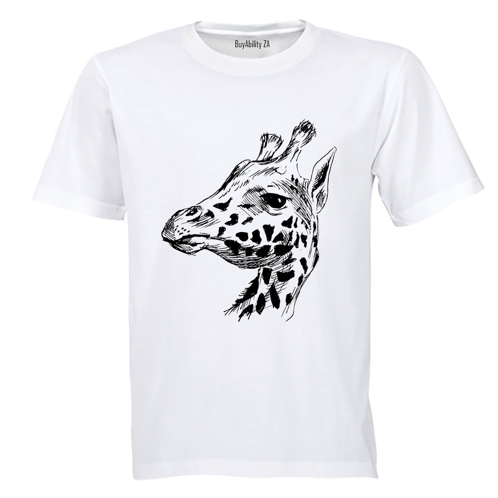Giraffe Sketch - Adults - T-Shirt
