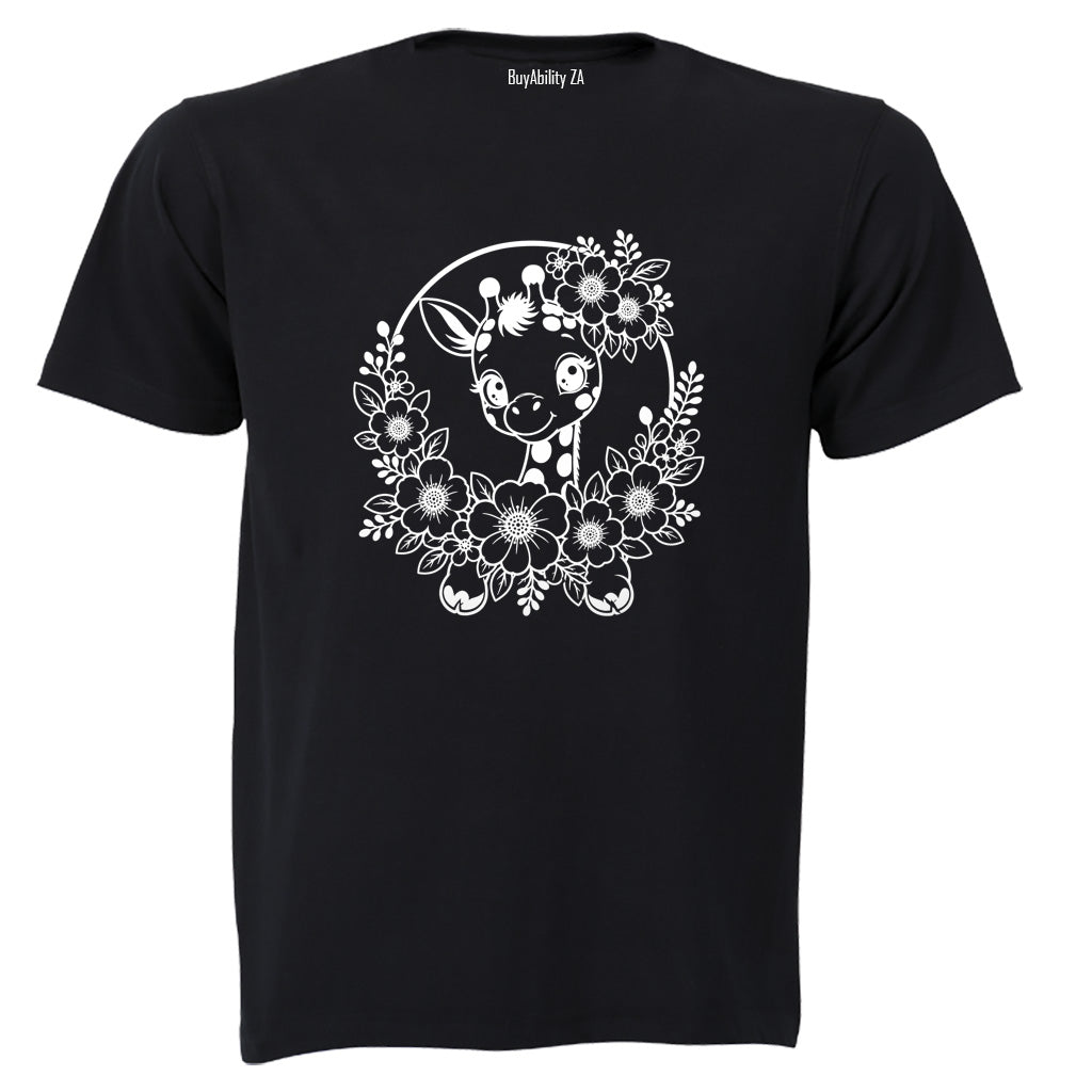 Giraffe Wreath - Kids T-Shirt - BuyAbility South Africa