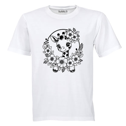 Giraffe Wreath - Kids T-Shirt - BuyAbility South Africa