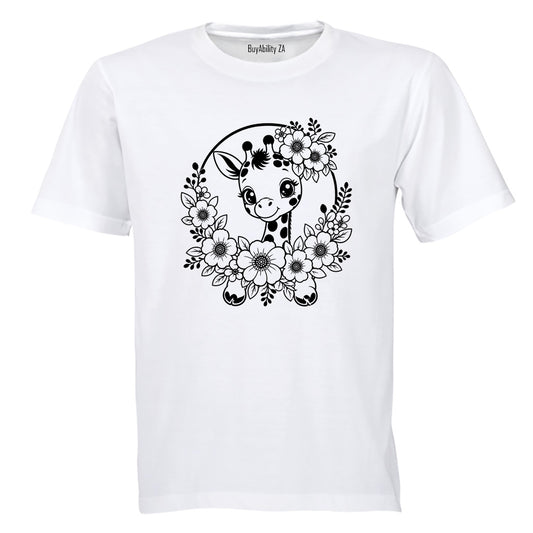 Giraffe Wreath - Kids T-Shirt - BuyAbility South Africa
