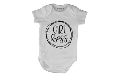 Girl Boss - Circular Design - Baby Grow