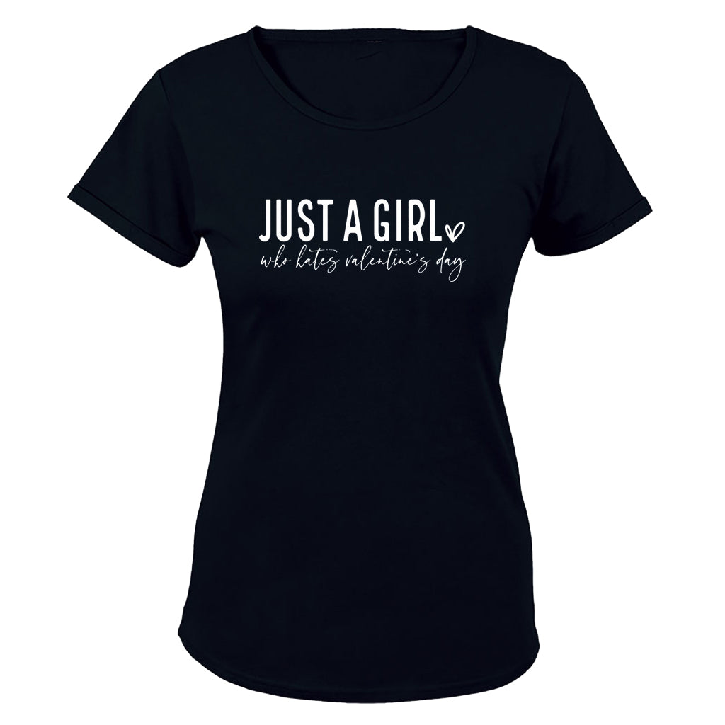 Girl Who Hates Valentine's Day - Ladies - T-Shirt - BuyAbility South Africa