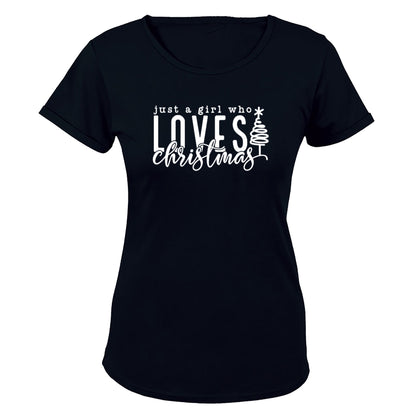 Girl Who Loves Christmas - Ladies - T-Shirt - BuyAbility South Africa