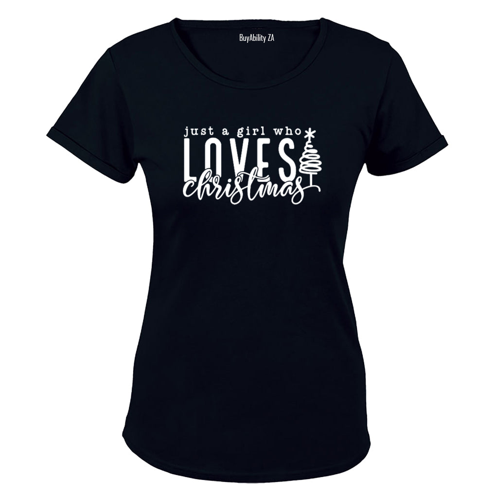 Girl Who Loves Christmas - Ladies - T-Shirt