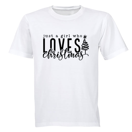 Girl Who Loves Christmas - Kids T-Shirt - BuyAbility South Africa